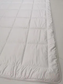 Одеяло Andreas Roti Лебяжий пух Микрофибра Opt White / ОС020101.0059 (175x205, белый/клетка) — фото 3