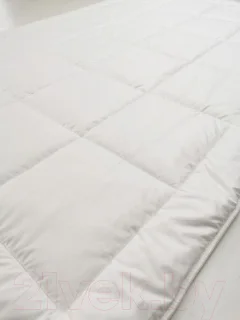 Одеяло Andreas Roti Лебяжий пух Микрофибра Opt White / ОС020101.0059 (175x205, белый/клетка) — фото 5