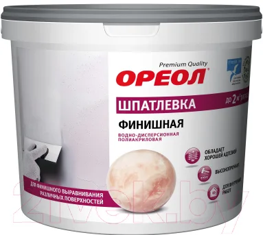 Шпатлевка готовая Ореол Финишная (1.5кг)