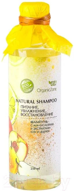 Шампунь для волос Organic Zone С АНА-кислотами питание увлажнение восстановление (250мл)