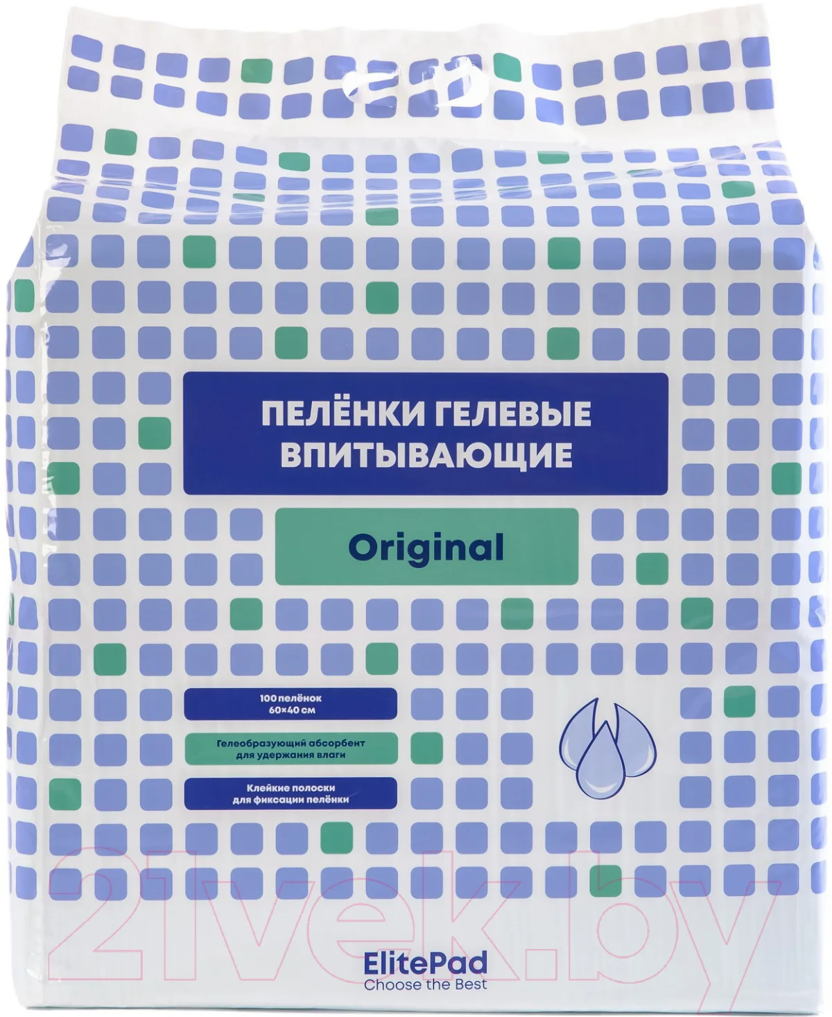 Одноразовая пеленка для животных ElitePad Original 60x40см 2827/EP (100шт)