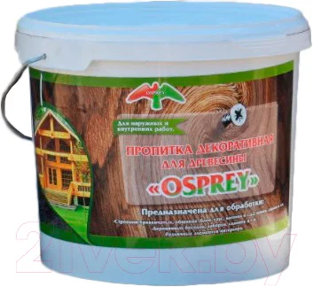 Пропитка для дерева Osprey Декоративная (10кг, красное дерево)