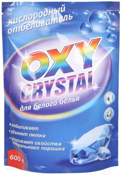 Пятновыводитель GreenFIELD Белизна Oxy Crystal для белого белья (600г)