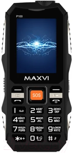 Мобильный телефон Maxvi P100 (черный) — фото 3