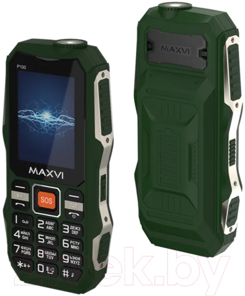 Мобильный телефон Maxvi P100 (зеленый)