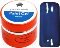 Гель-краска для ногтей Planet Nails Paint Gel (синий, 5г) — фото 3