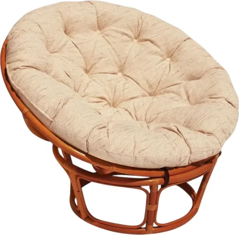 Кресло садовое Tetchair Papasan 23/01 W с подушкой 129 (коньячный/старт)