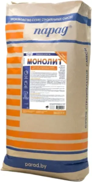 Монтажная смесь Парад Для быстрой фиксации столбов МОНОлит (25кг)