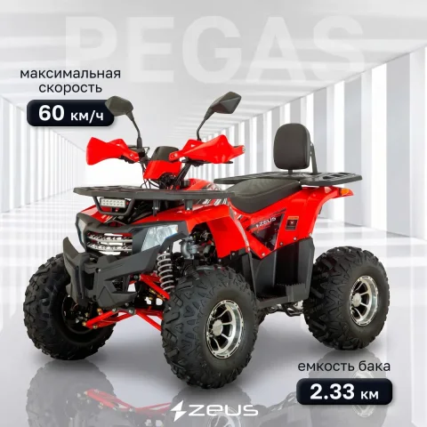 Квадроцикл ZeuS Pegas ZD125 (красный)