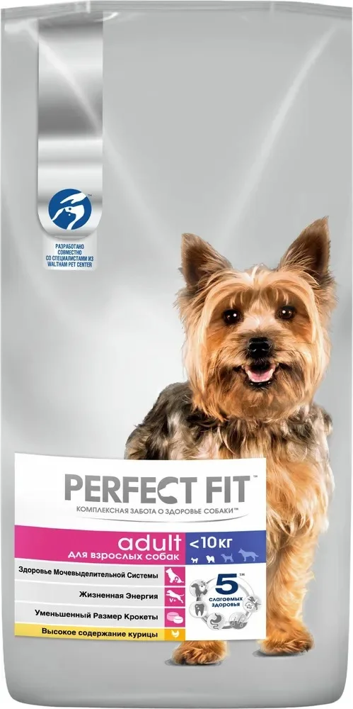 Сухой корм для собак Perfect Fit Для взрослых собак мелких и миниатюрных пород. Курица (6кг)