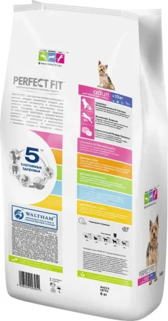 Сухой корм для собак Perfect Fit Для взрослых собак мелких и миниатюрных пород. Курица (6кг) — фото 4