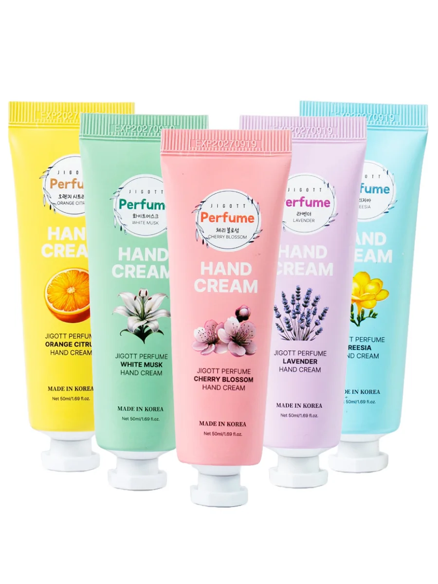 Набор косметики для тела Jigott Perfume Assorted Hand Cream Set Of 5 (50млx5)