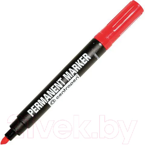 Маркер перманентный Centropen Permanent / 8576/01-04 (красный)