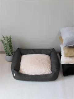 Лежанка для животных MATEX Pet Lux / 55-983 (темно-серый/бежевый) — фото 2