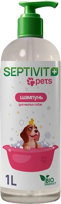 Шампунь для животных Septivit Pets Для собак (1л)