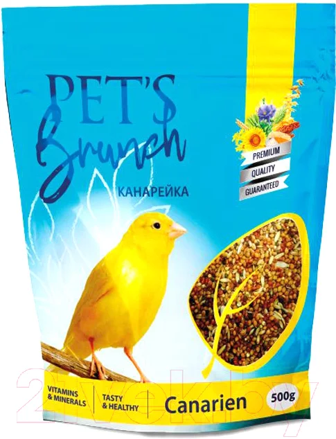 Корм для птиц Pet's Brunch Рацион для канареек (500г)