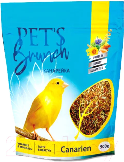 Корм для птиц Pet's Brunch Рацион для канареек (500г)