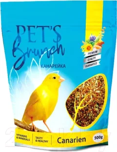 Корм для птиц Pet's Brunch Рацион для канареек (500г) — фото 5