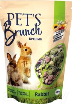Корм для грызунов Pet's Brunch Рацион для кроликов (400г) — фото 7