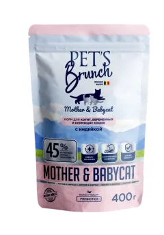 Сухой корм для кошек Pet's Brunch Для котят, беременных и кормящих кошек с индейкой (400г) — фото 5