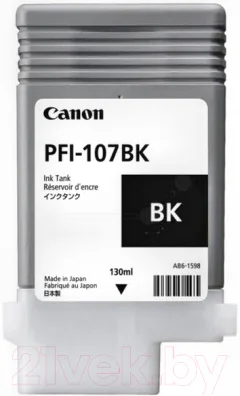 Картридж Canon PFI-107BK (6705B001AA) — фото 1