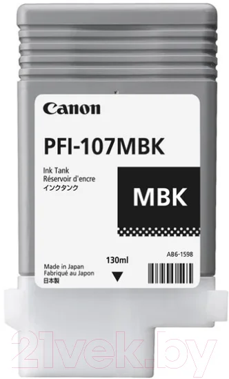 Картридж Canon PFI-107MBK (6704B001AA)