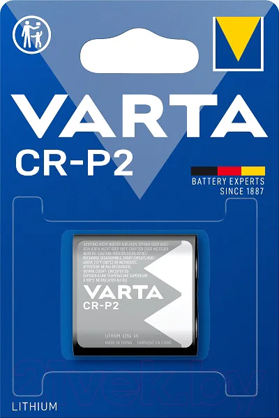 Батарейка Varta Photo CR-P2 Lithium