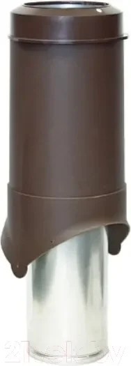 Выход вентиляционный на крышу Krovent Pipe-VT IS 150/изол./500 RAL 8017 (коричневый) — фото 3