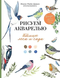 Книга Питер Рисуем акварелью: птицы леса и сада (Майе-Девим Жюли 9785446144341) — фото 5