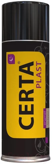 Эмаль Certa Plast (520мл, полуглянцевый черный)