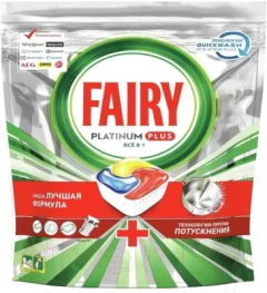 Капсулы для посудомоечных машин Fairy Platinum Plus All in 1 Лимон (77шт) — фото 3