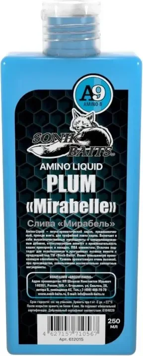Ароматизатор рыболовный Sonik Baits Ликвид Plum / 612015 (250мл)