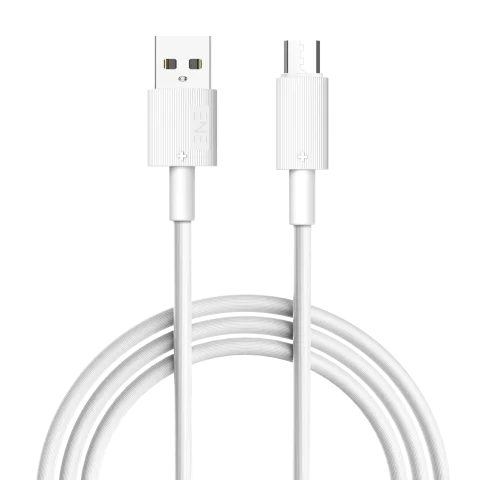 Зарядный кабель ENE Plus USB-A-microUSB 2.4A / 30.421 (1м, белый)