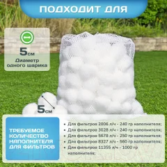 Наполнитель для фильтра бассейна Bestway Polysphere — фото 4