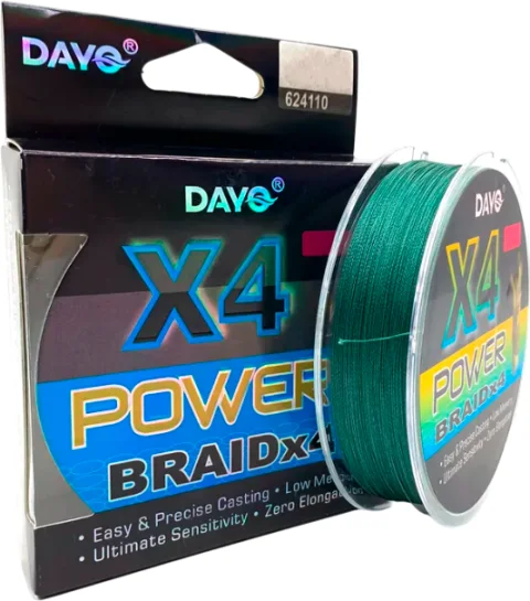 Леска плетеная Dayo Power Braid X4 0.40мм (150м, темно-зеленый)