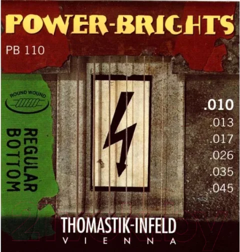 Струны для электрогитары Thomastik Power-Brights Regular Bottom PB110