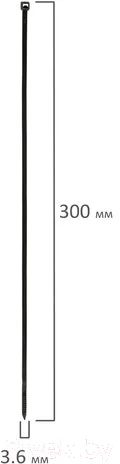 Стяжка для кабеля Sonnen Power Lock / 607917 (100шт, черный) — фото 4