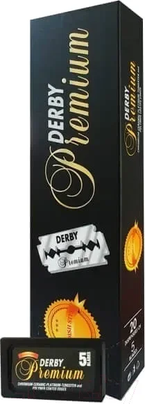 Набор лезвий для бритвы Derby Premium двойные (100шт) — фото 3