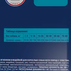 Сухой корм для собак Брит Premium Dog Sensitive с ягненком и индейкой / 5050048 (8кг) — фото 2