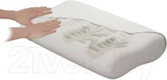 Ортопедическая подушка Mio Tesoro Premium Massage 60х38х12/10 (бабл белый) — фото 9