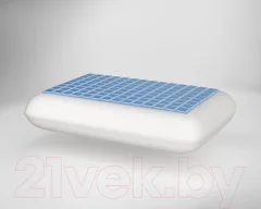 Ортопедическая подушка Mio Tesoro Premium Rounded Classic Gel 60х40х13 (бабл белый) — фото 8