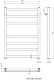 Полотенцесушитель водяной Stinox Prestige 50x80 / pr80 — фото 8