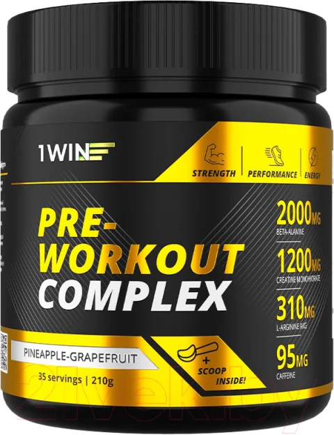 Комплексные аминокислоты 1WIN Pre-workout (35 порций, ананас/грейпфрут)