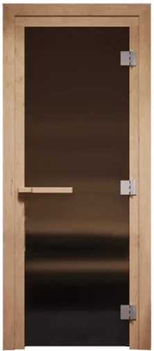 Стеклянная дверь для бани/сауны COOPER Pro 200x71.5 (бронза матовая)