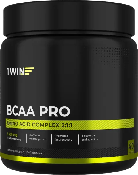 Аминокислоты BCAA 1WIN Pro (240 капсул)