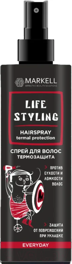 Спрей для укладки волос Markell Professional Термозащита (195мл) — фото 1