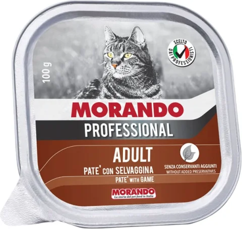 Влажный корм для кошек Morando Professional паштет с дичью (100г)