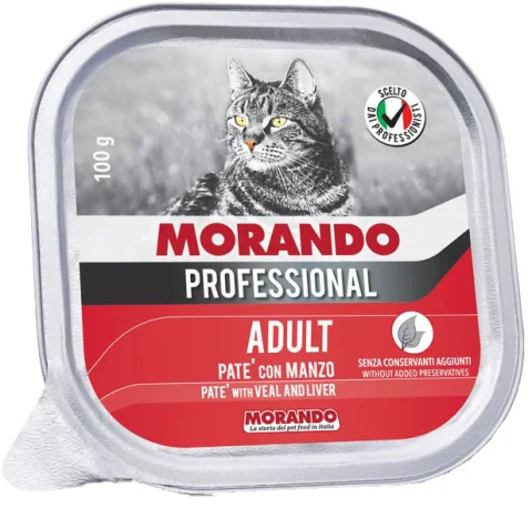 Влажный корм для кошек Morando Professional Beef (100г)
