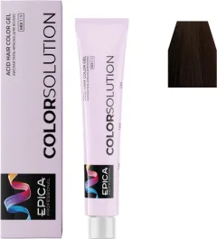 Гель-краска для волос Epica Professional Colorsolution 4.37 (100мл, шатен золотисто-шоколадный) — фото 2