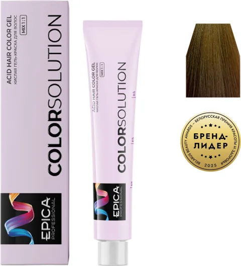 Гель-краска для волос Epica Professional Colorsolution 7.37 (100мл, русый золотисто-шоколадный)